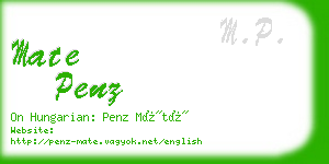 mate penz business card